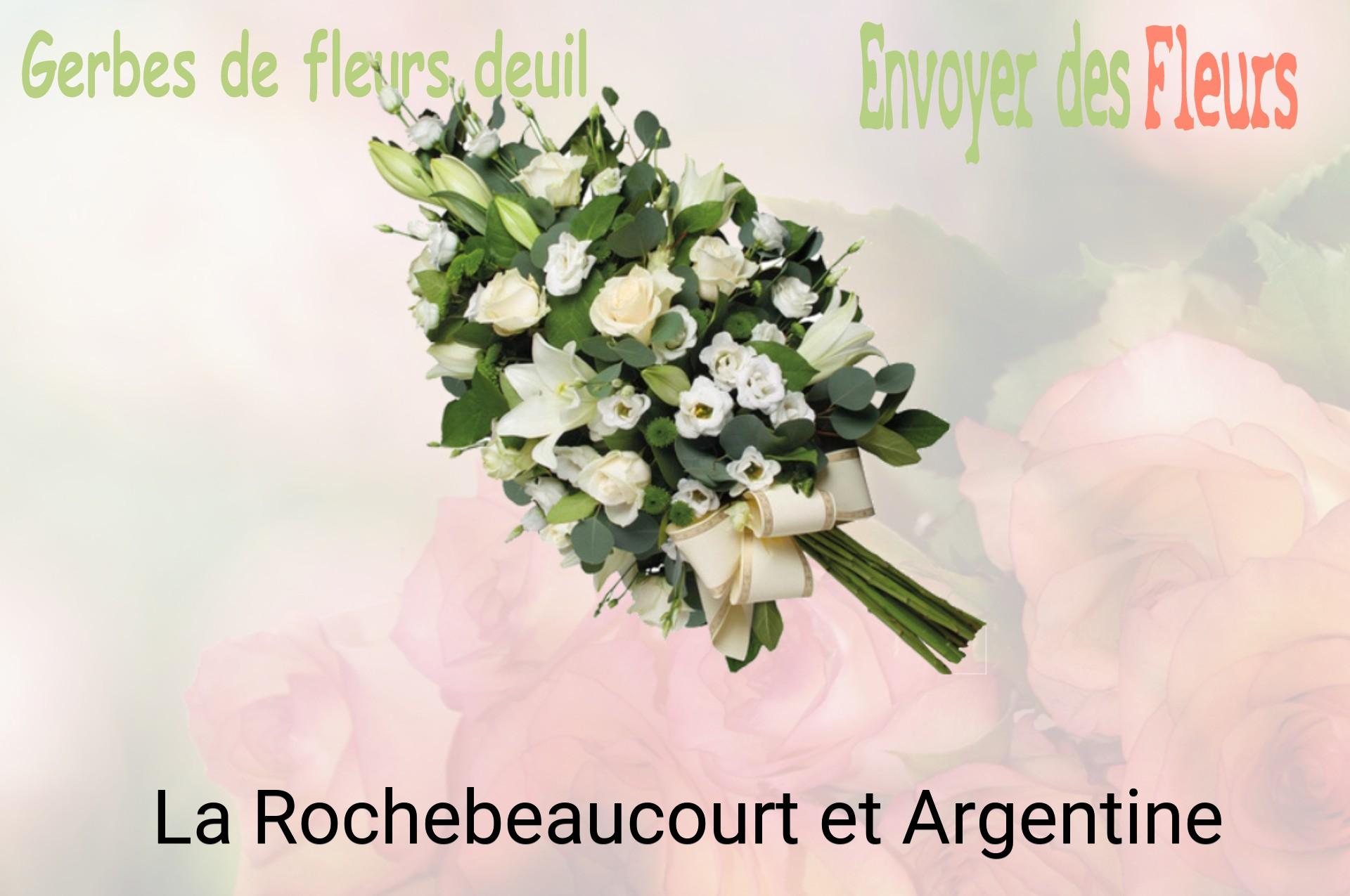Gerbe de fleurs de deuil livrée à La Rochebeaucourt-et-Argentine